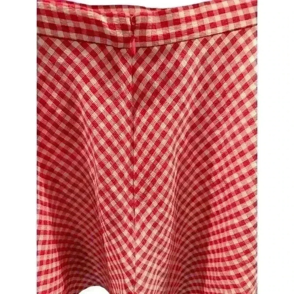 Urban Outfitters Pink Check Gingham "Angie" Circle Skirt Size L Large - Picture 5 of 7